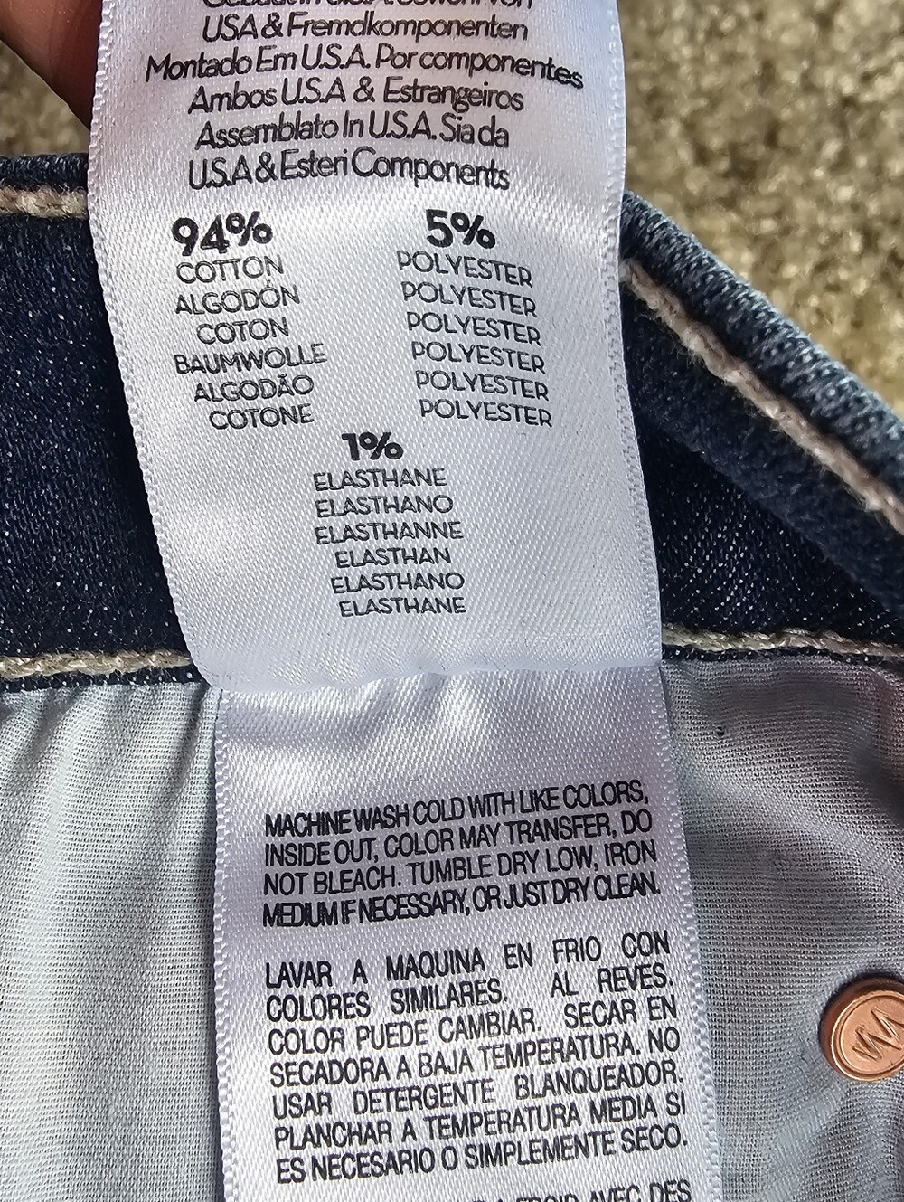 NWOT Mother Size 27 High Waisted Runaway Slim Flare Jeans In Teaming Up Wash - Picture 8 of 10